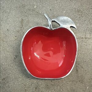 Small Red Apple-Shaped candy dish
